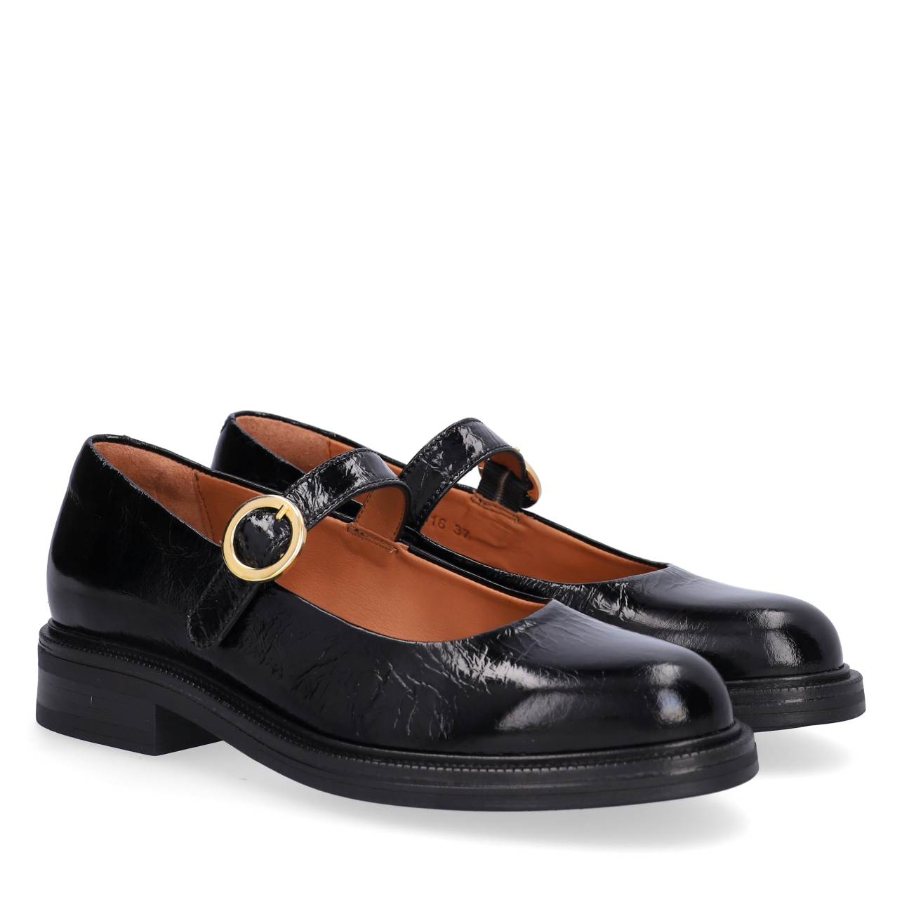 A7016 Mary Jane loafers - Black Naplack 260